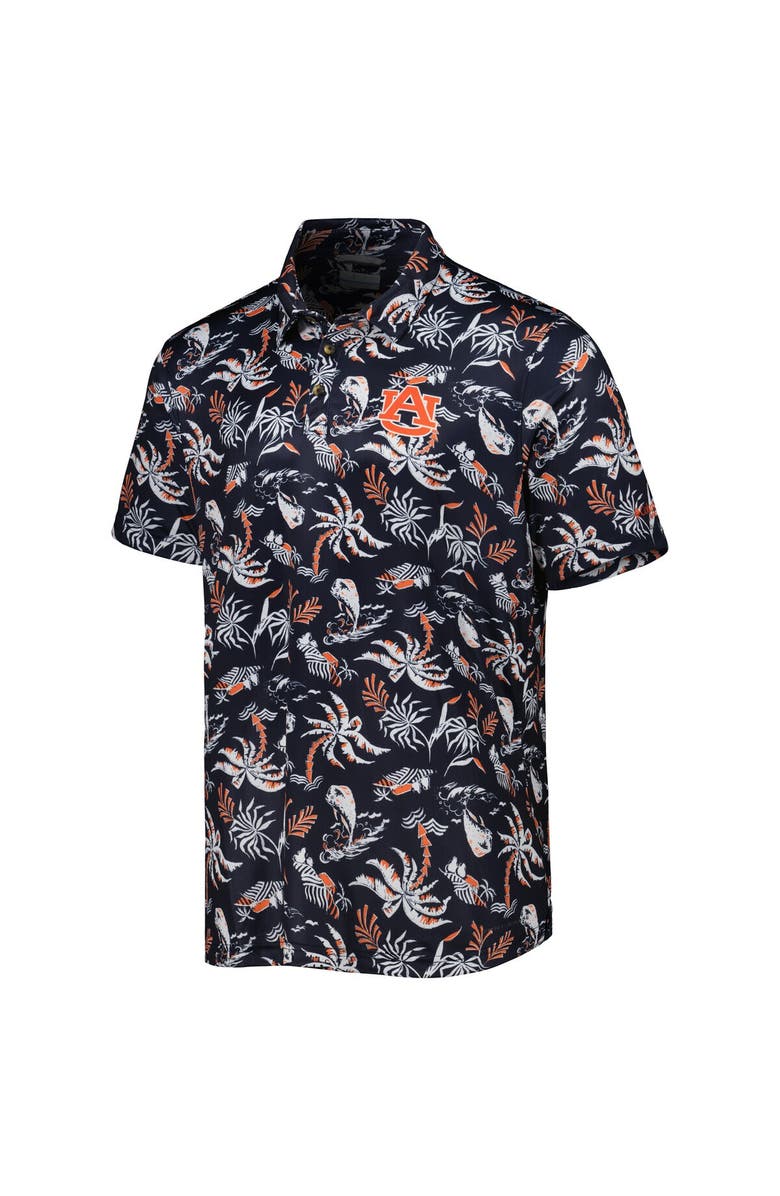 Columbia Men's Columbia Navy Auburn Tigers Super Terminal Tackle Omni-Shade Polo, Alternate, color, Navy