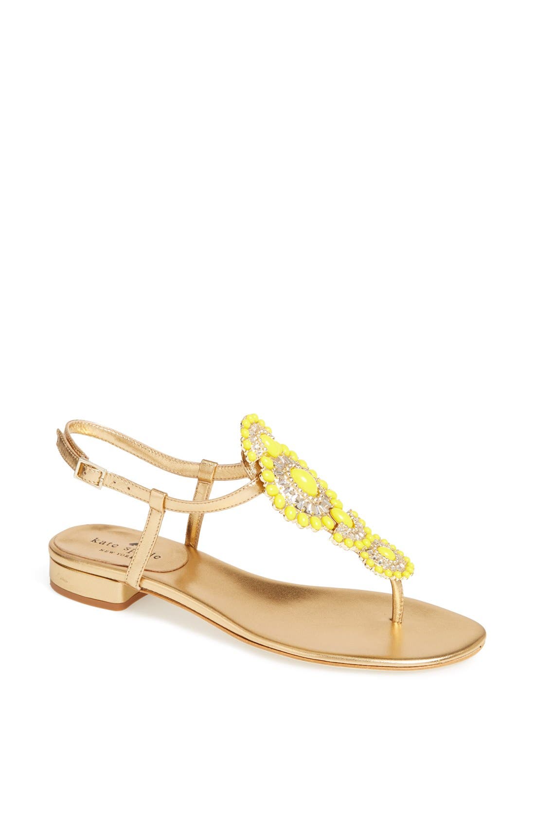 'fiore' sandal, Main, color, OLD GOLD/ YELLOW