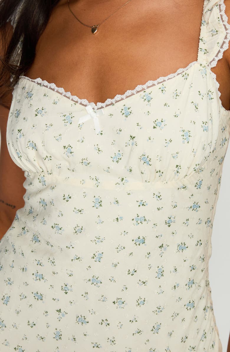 Princess Polly Beacall Floral Cotton Minidress, Alternate, color, Multi Floral