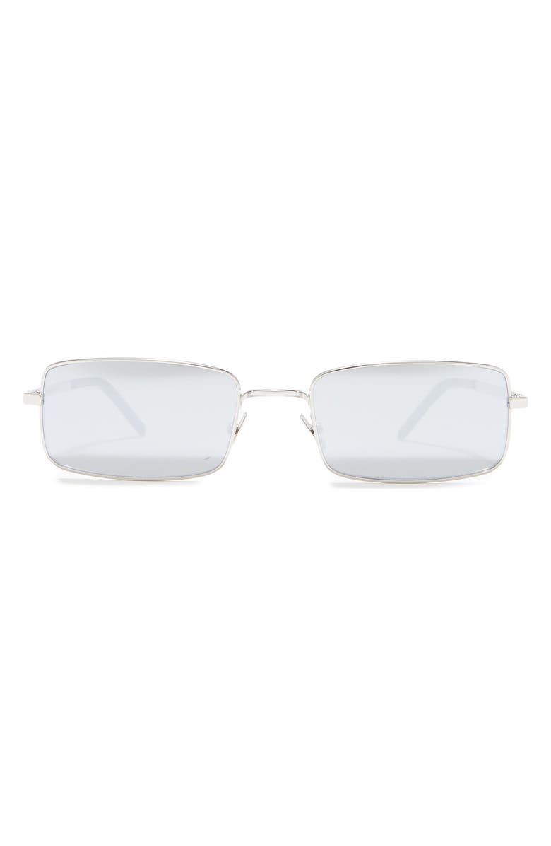 Saint Laurent 56mm Rectangle Sunglasses, Main, color,