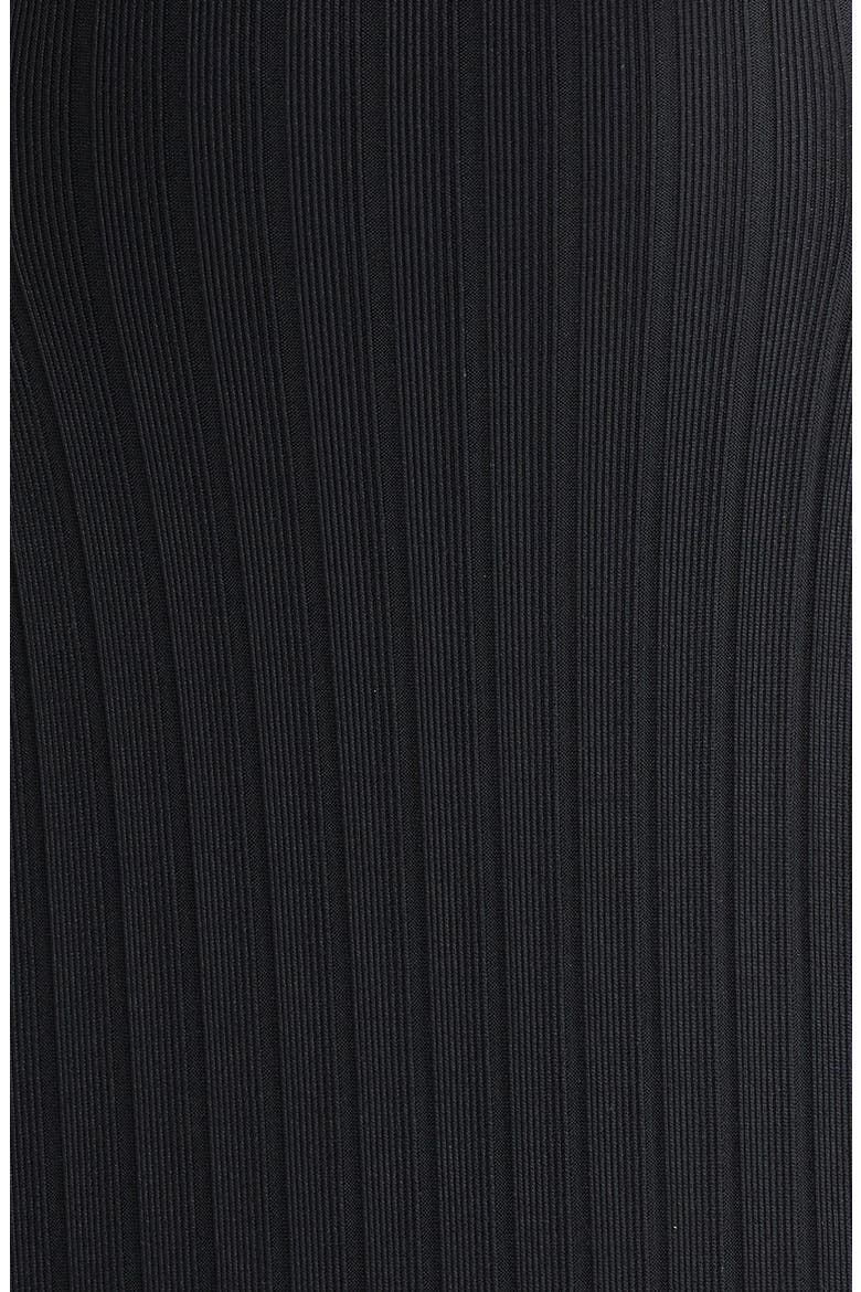 Sarah Cutout Rib One-Piece Swimsuit, Alternate, color, BLACKOUT
