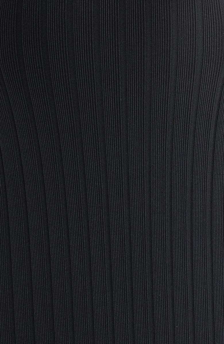 Solid & Striped Sarah Cutout Rib One-Piece Swimsuit, Alternate, color, Blackout