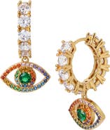 Kurt Geiger London Evil Eye Huggie Hoop Earrings