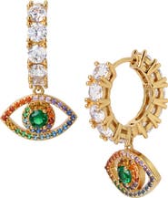 Kurt Geiger London Evil Eye Huggie Hoop Earrings