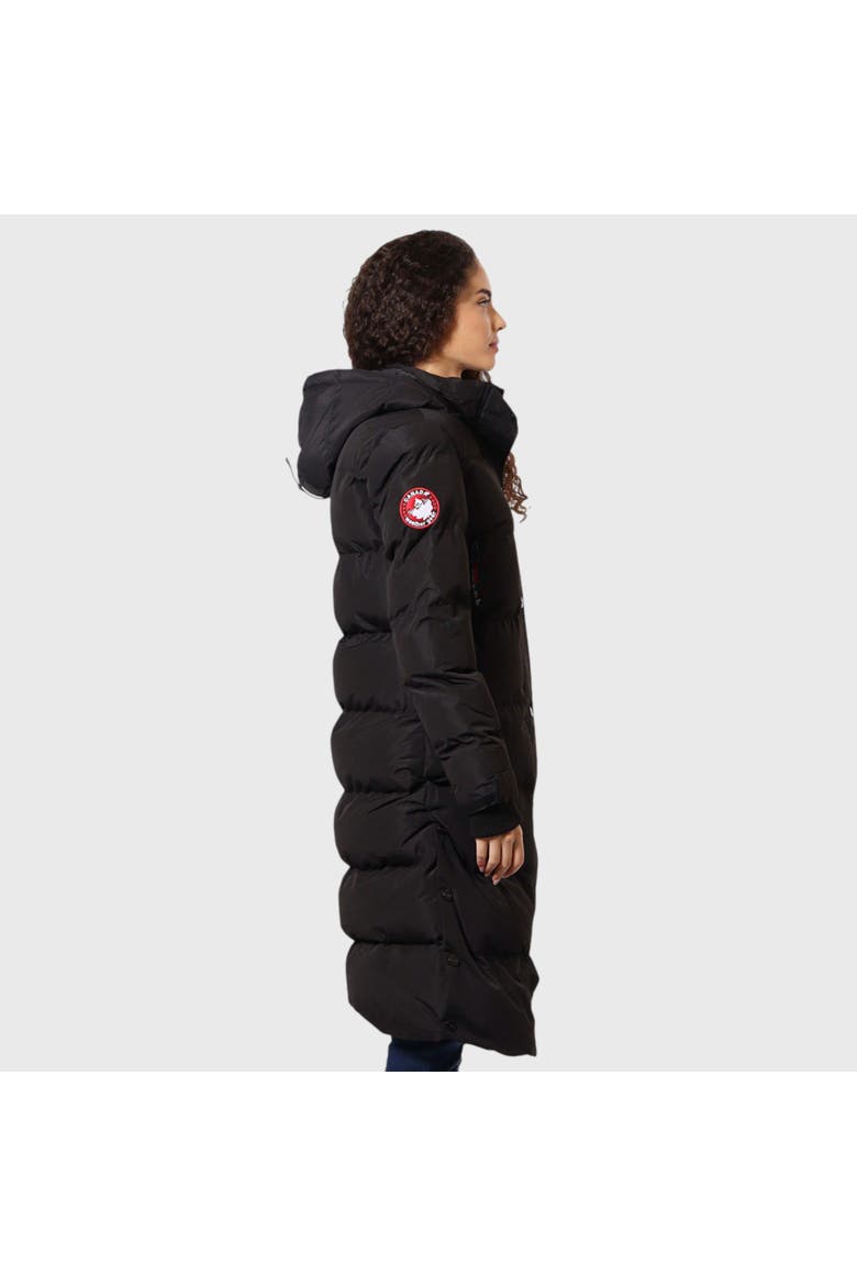 Quilted Maxi Long Jacket, Alternate, color, Black