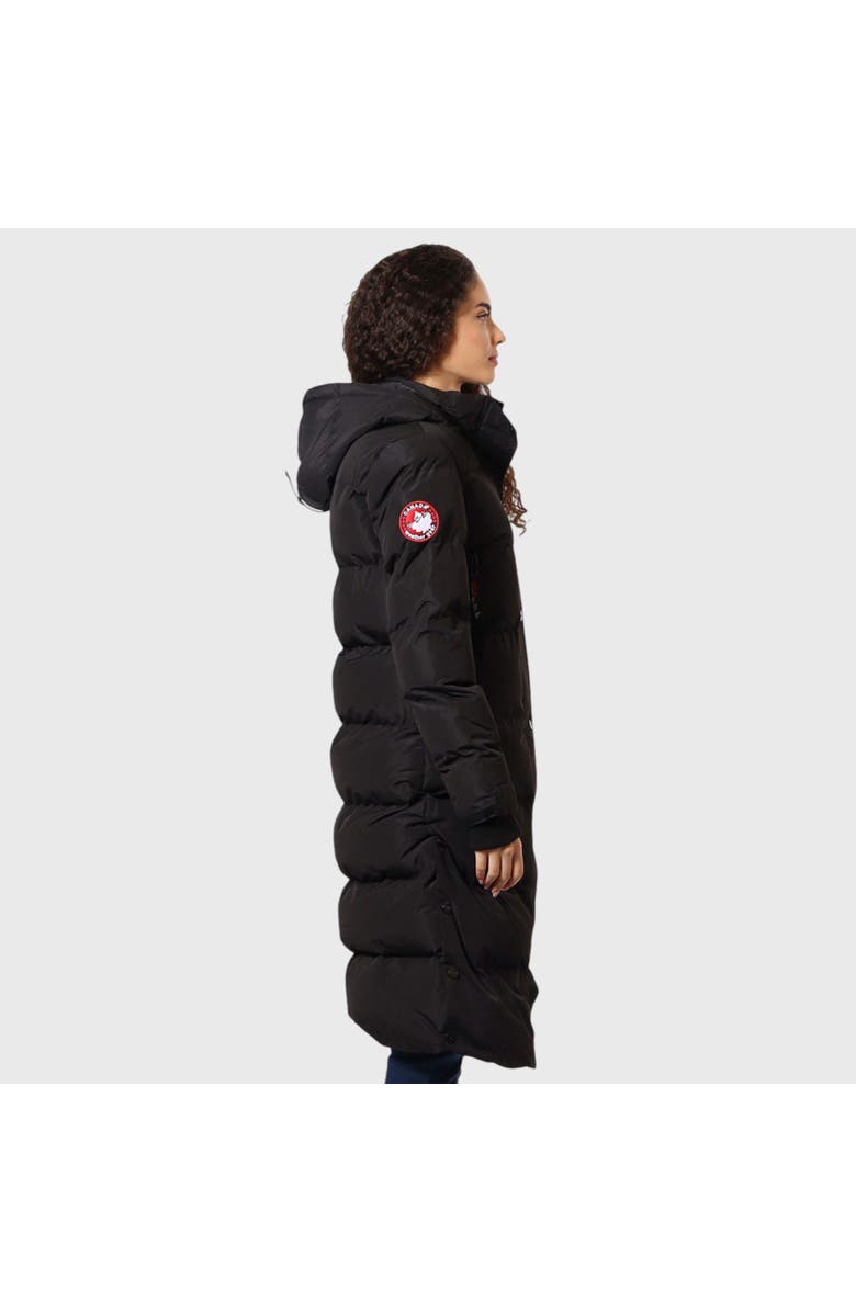 CANADA WEATHER GEAR Quilted Maxi Long Jacket, Alternate, color, Black