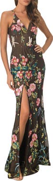 Dress the Population Iris Floral Embroidered Mermaid Gown