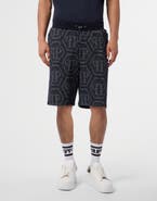 PHILIPP PLEIN Jacquard Shorts Monogram Men