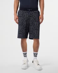 PHILIPP PLEIN Jacquard Shorts Monogram Men