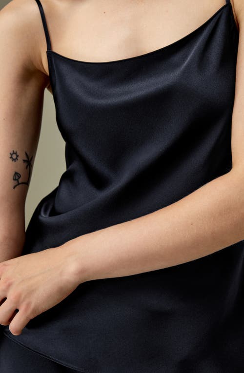 Lilysilk Double-faced Silk Charmeuse Camisole In Black