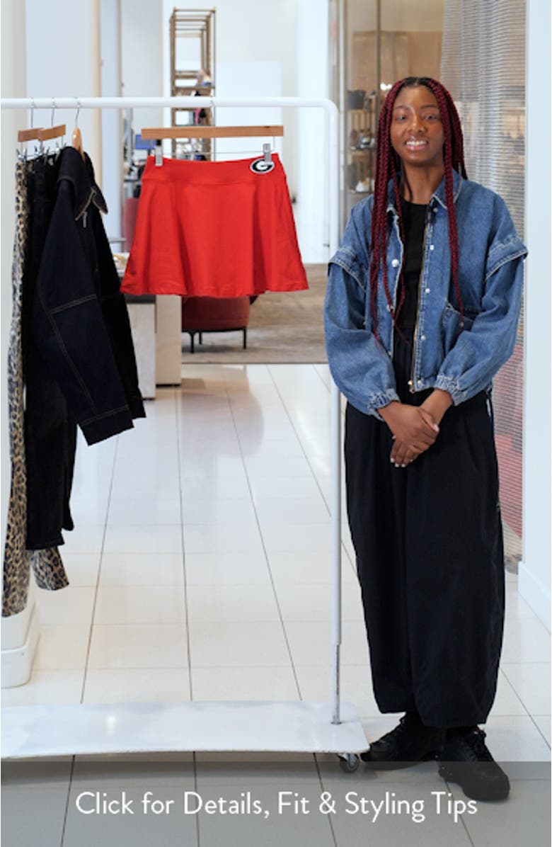 Women's ZooZatz Red Georgia Bulldogs Flowy Skort, sales video thumbnail