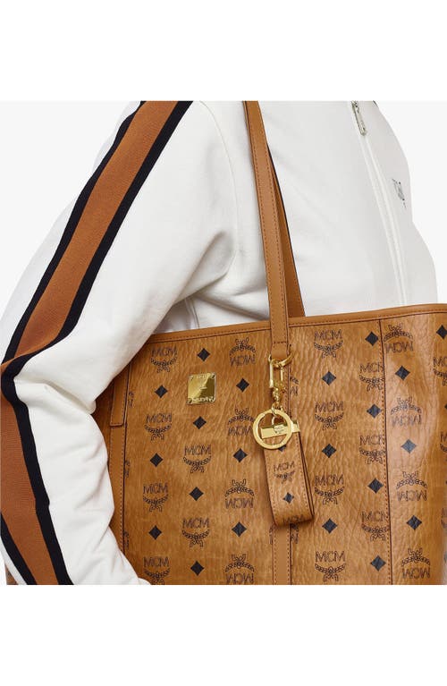 Mcm Key Ring In Cognac