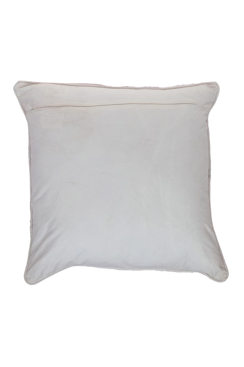 Hand-Embroidered Accent Pillow, Alternate, color, BLACK