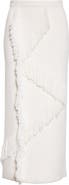 Derek Lam 10 Crosby Hestia Fringe Wool Blend Sweater Skirt