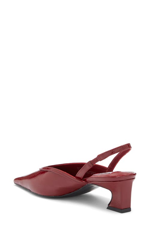 Steve Madden Haleigh Slingback Pump In Red Patent