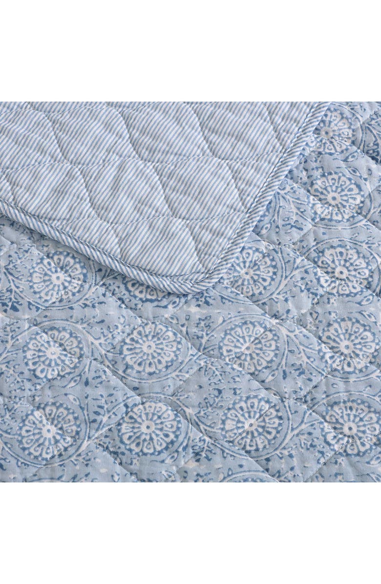Nautica Floral Park Cotton Quilt Set, Alternate, color, Blue