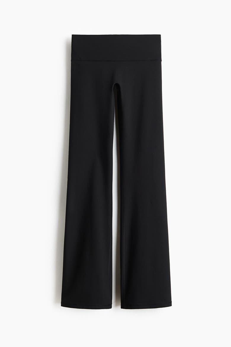 Low Waist Flared Sports Leggings With Softmove, Alternate, color, Black