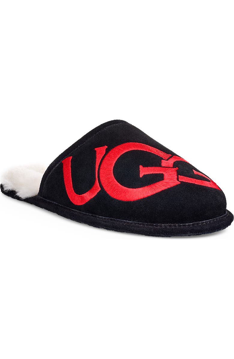 UGG<sup>®</sup> Logo Scuff Slipper, Main, color,