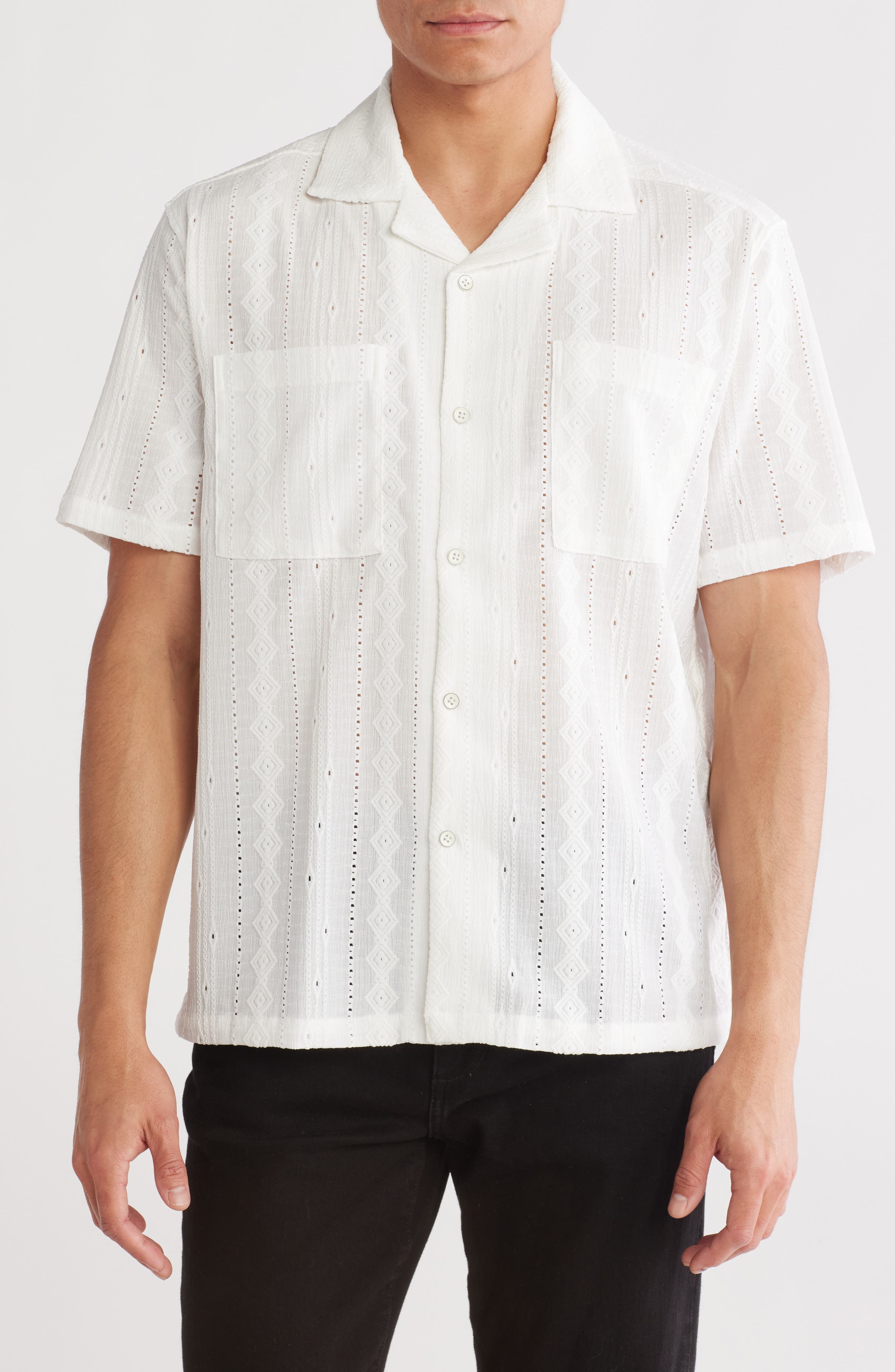 CIVIL SOCIETY CIVIL SOCIETY RUMBOD RELAXED RESORT KNIT CAMP SHIRT