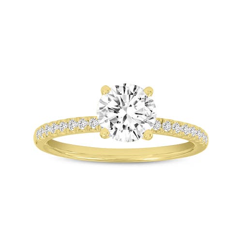 Luvmyjewelry Certified Round Shape Lab Grown Diamond (1.20 Ctw) Ring In 14k Yellow Gold