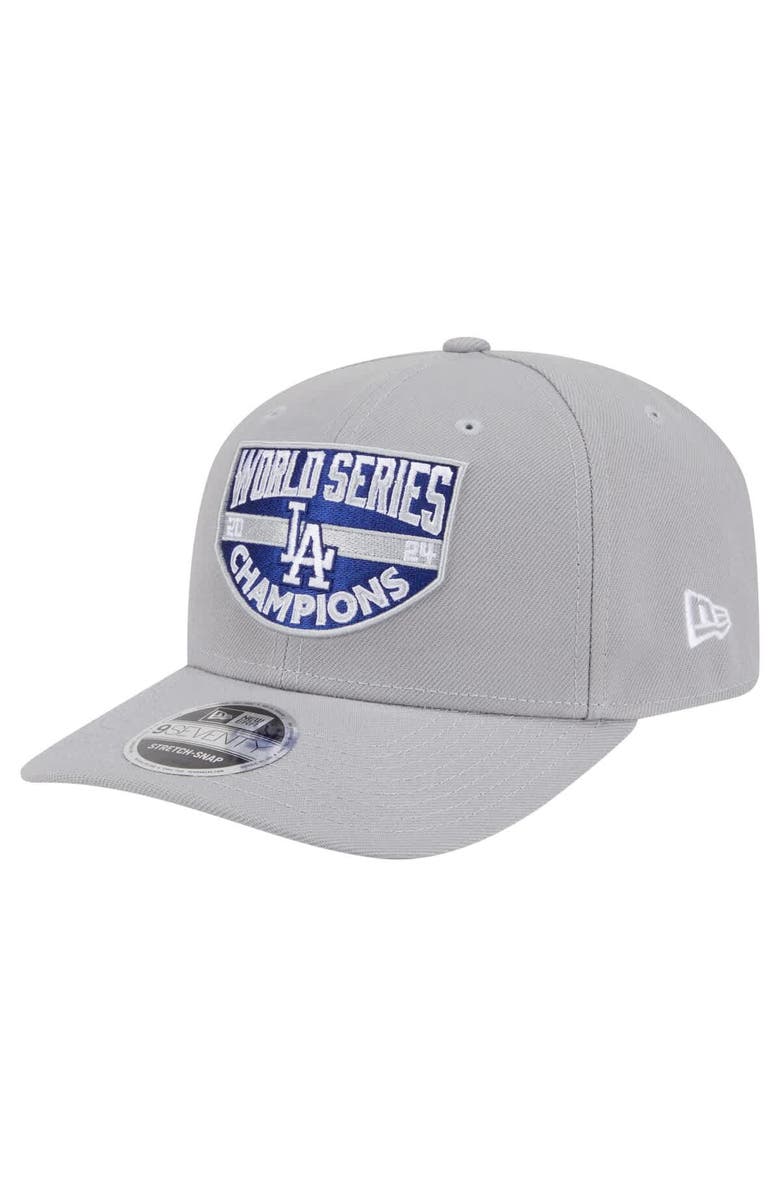 New Era Men's New Era Gray Los Angeles Dodgers 2024 World Series Champions 9SEVENTY Adjustable Hat, Alternate, color, Gray