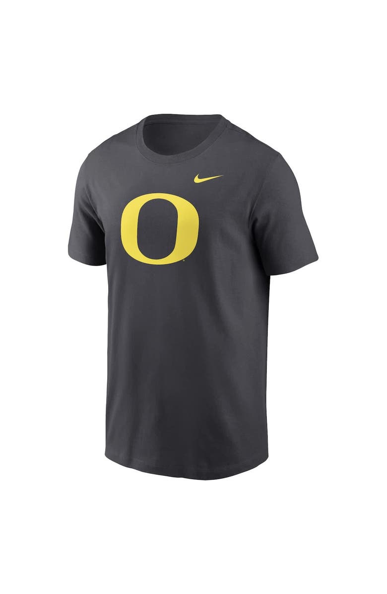 Nike Men's Nike Anthracite Oregon Ducks Primetime Evergreen Logo T-Shirt, Alternate, color, Anthracite