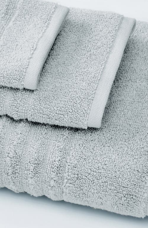 Woven & Weft Combed Cotton 4-pack Bath Towels In Gray