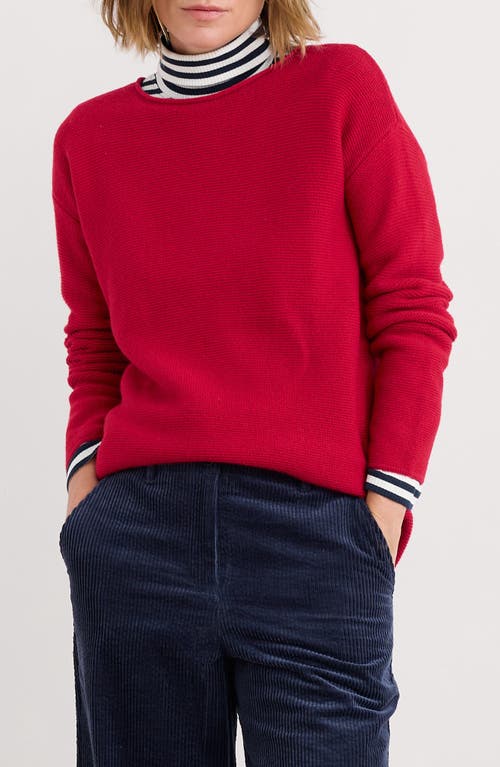 Seasalt Cornwall Fruity Ii Merino Wool Blend Sweater In Red