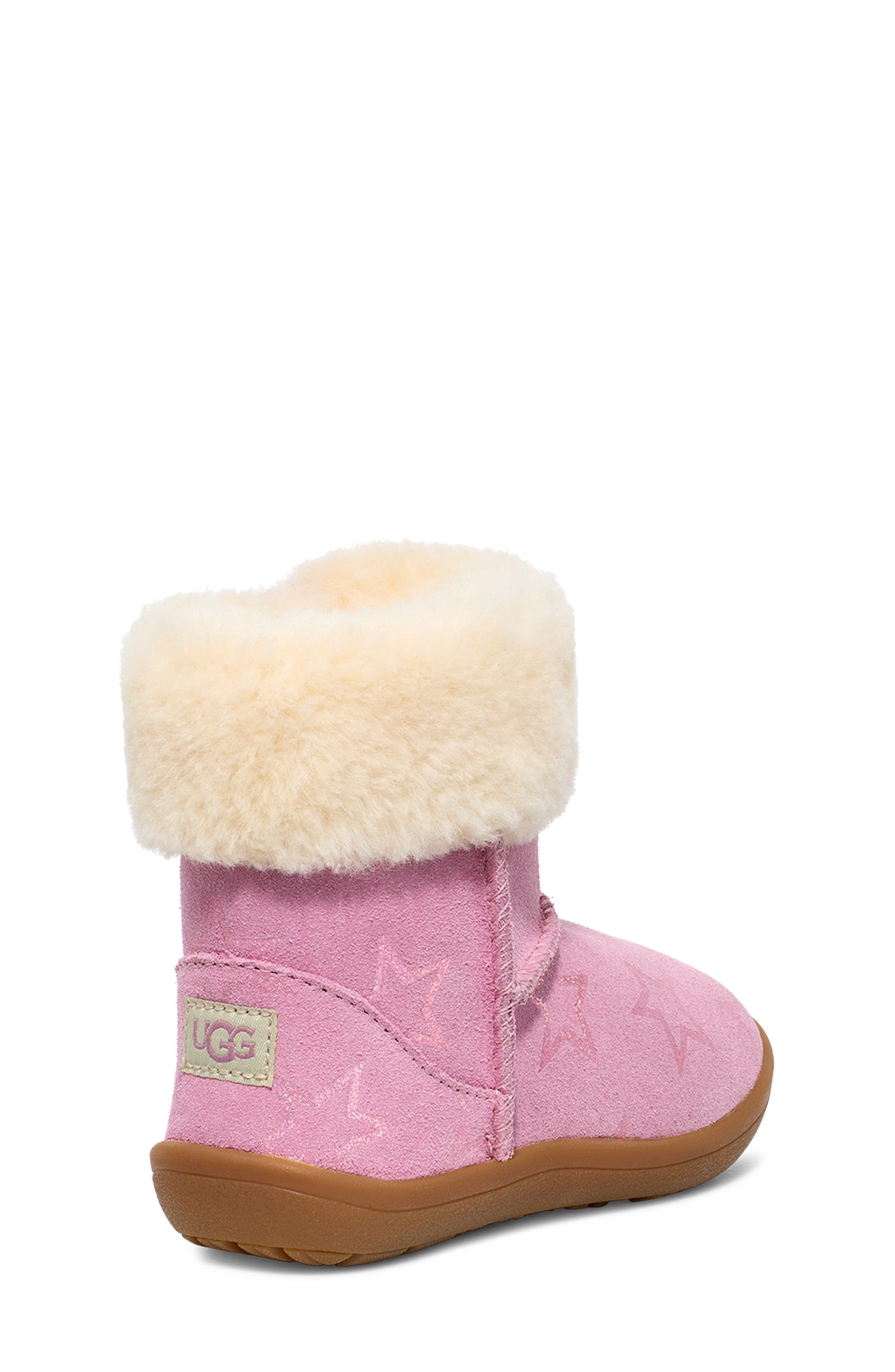 UGG<sup>®</sup> Kids' Sammee Iridescent Star Boot, Alternate, color, Dusty Orchid / Pink Iridescent
