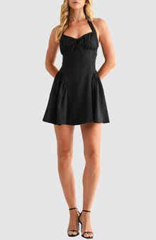 All in Favor Halter Minidress