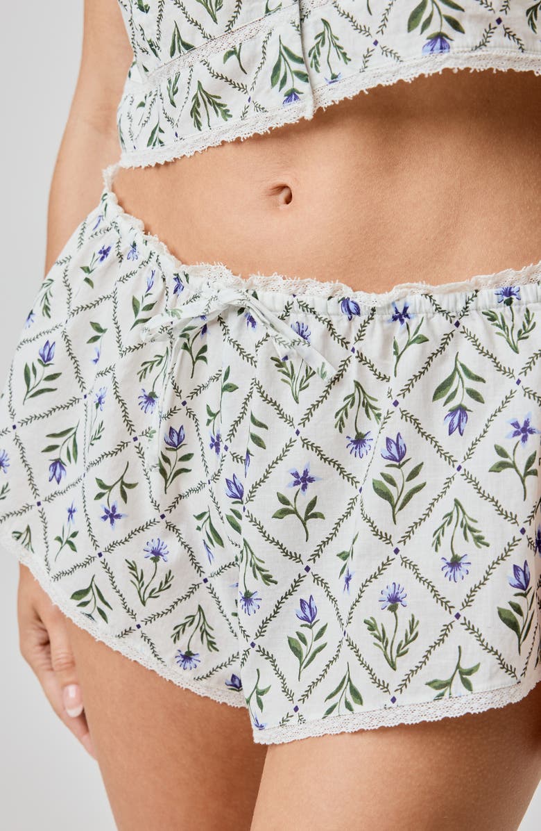 Florence by Mills Lace Trim Shorts, Alternate, color, Marbella Floral