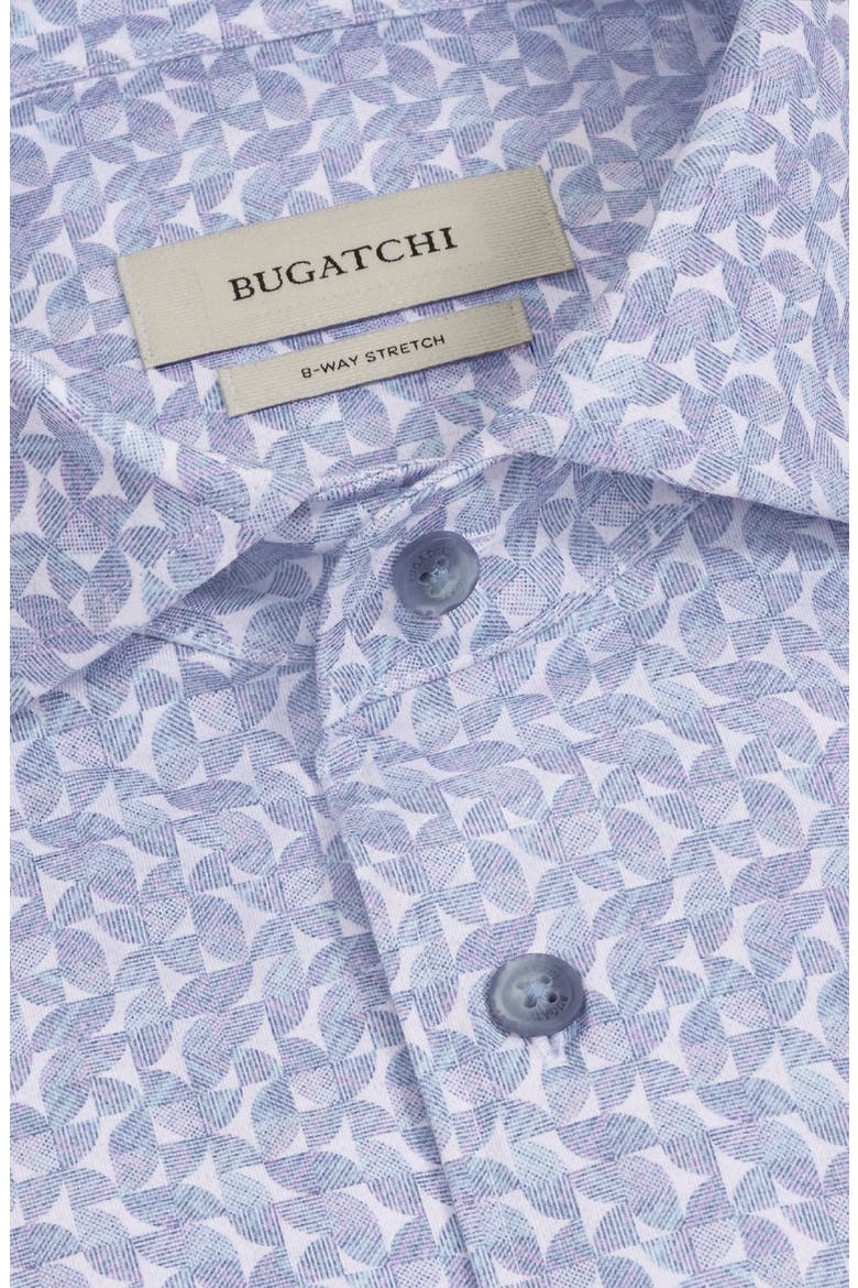 Devon OoohCotton® Print Button-Up Shirt, Alternate, color, HAZY BLUE