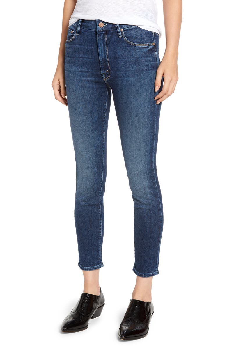MOTHER The Looker High Waist Crop Jeans, Main, color, 