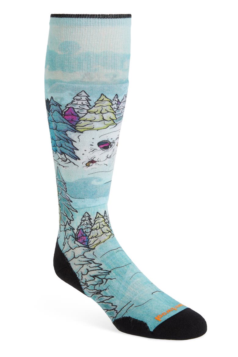 PhD® Pow Days Ski Light Elite Socks, Main, color, BLUE MULTI