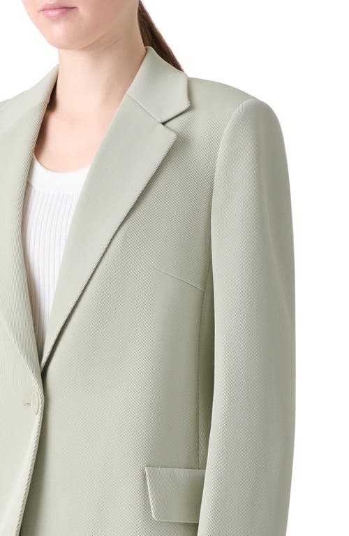 Akris Punto Single-breasted Wool Tricotine Boyfriend Blazer