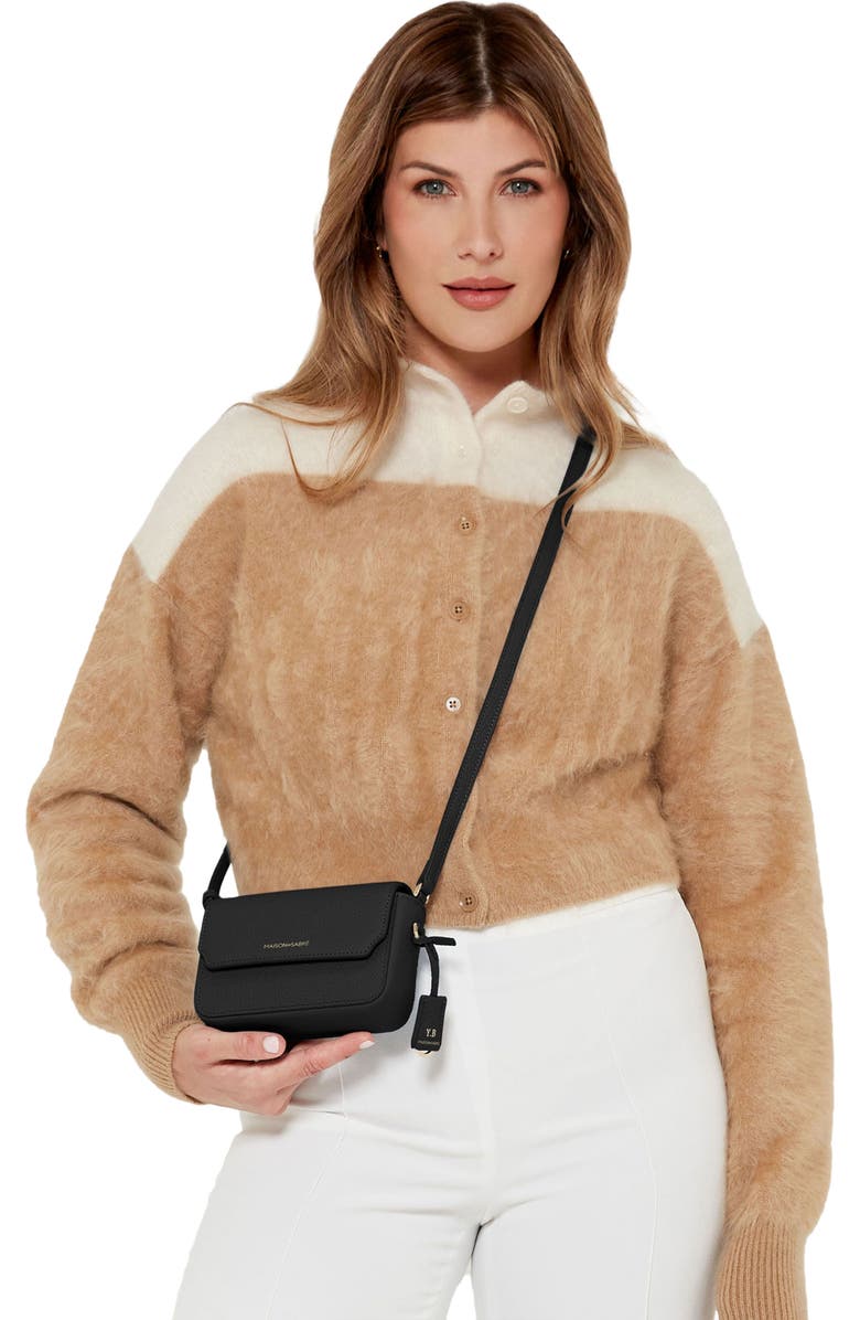 MAISON de SABRÉ Micro Leather Flap Bag, Alternate, color,