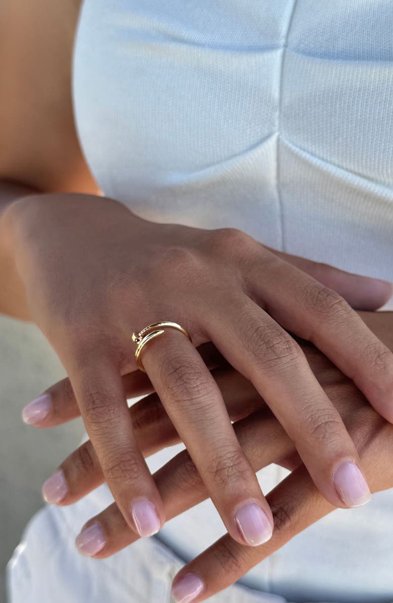 Adornia Nail Wrap Ring, Alternate, color,