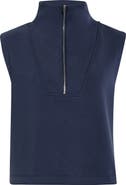 MPG Dreamweave™ Sleeveless Half Zip Mock Neck Top
