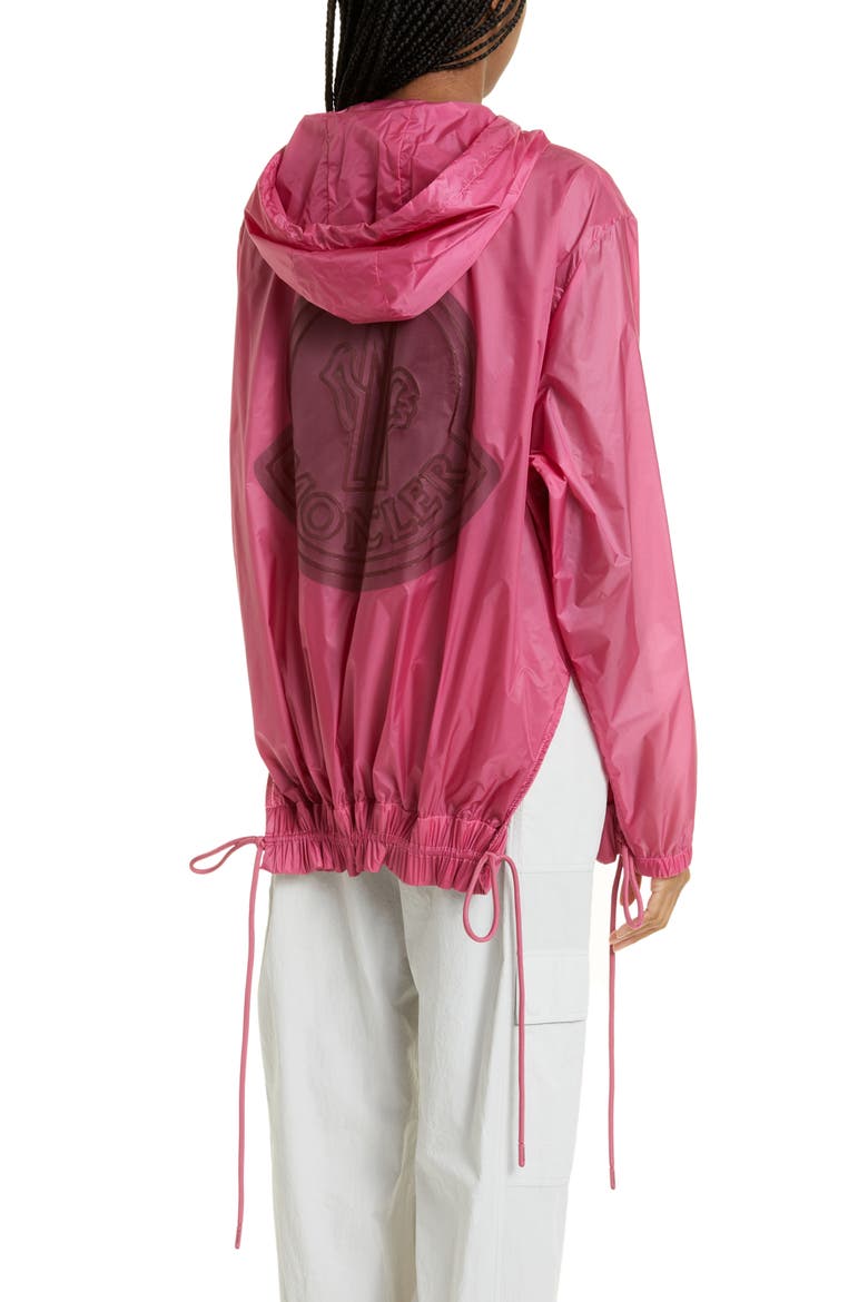Pointu Nylon Ripstop Hooded Jacket, Alternate, color, PINK