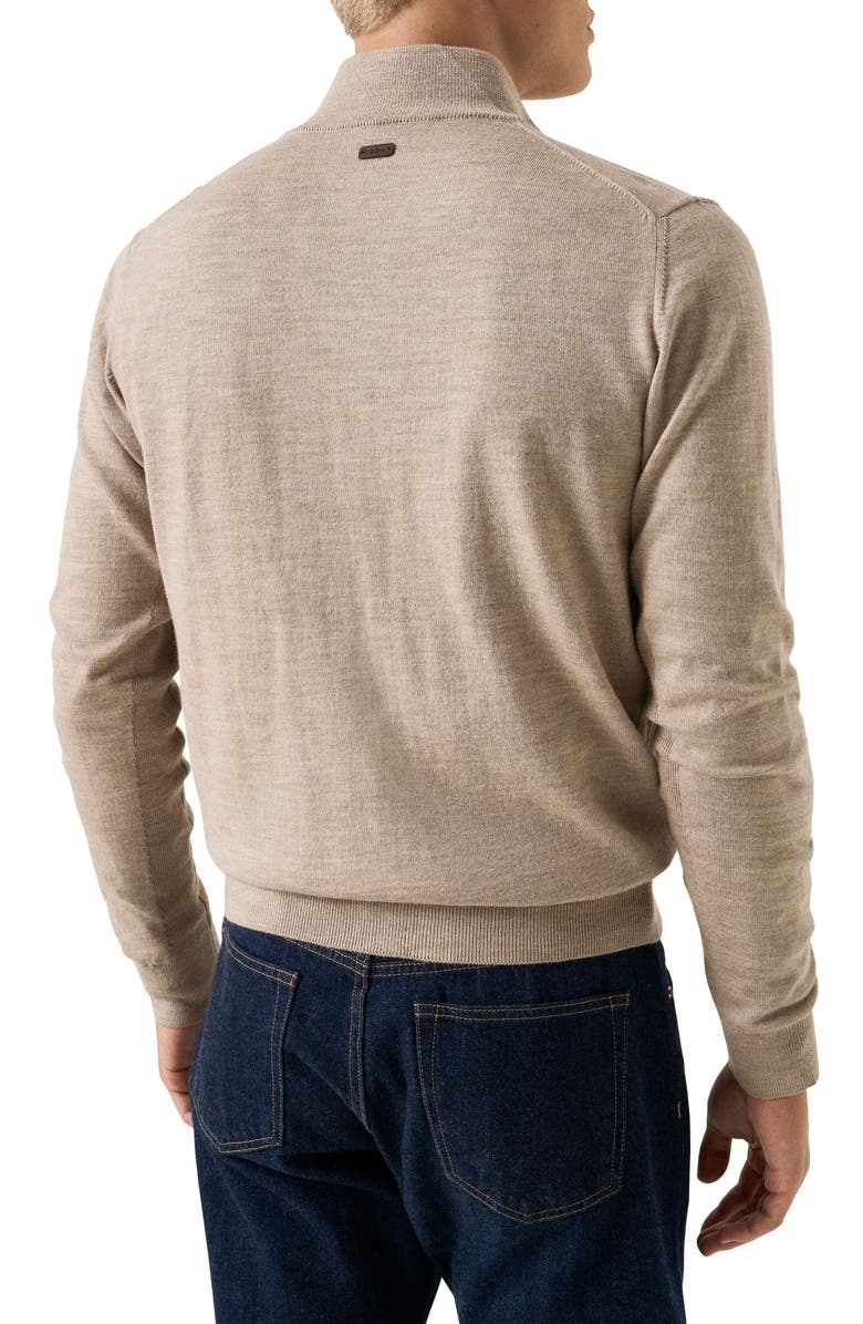 Eton Merino Wool Cardigan, Alternate, color, Light Beige