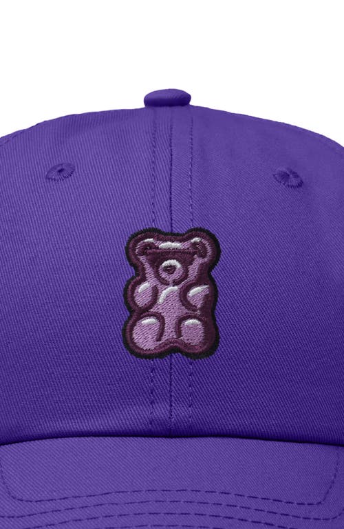 Dalix Purple Gummy Embroidered Cap In Purple