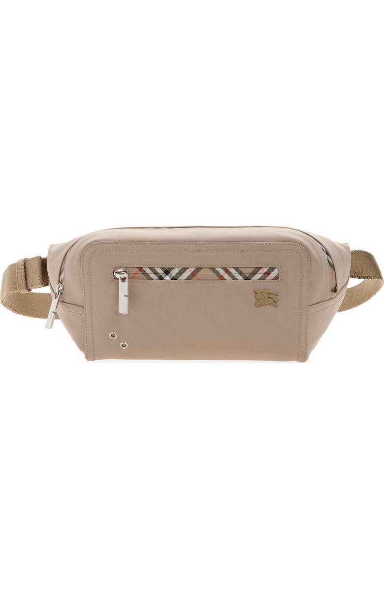 Burberry Storm Belt Bag, Main, color, Taupe