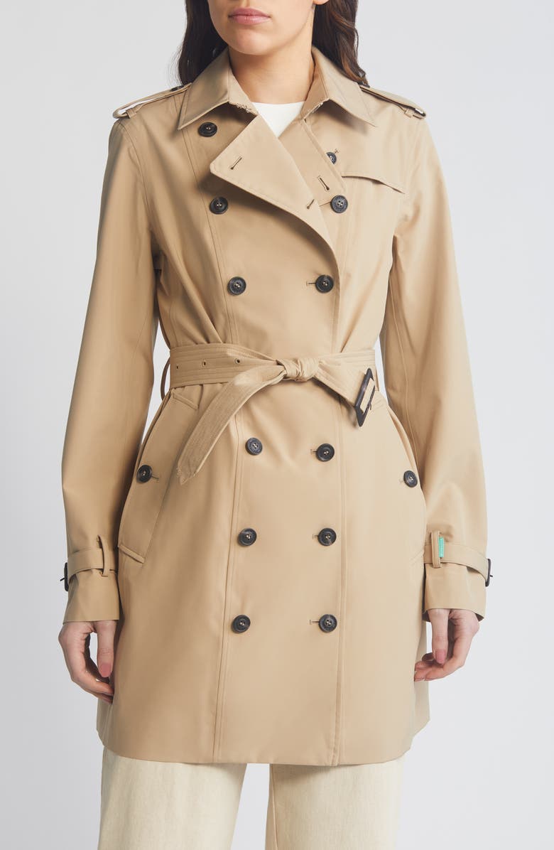 Save The Duck Audrey Waterproof Trench Coat, Main, color, 