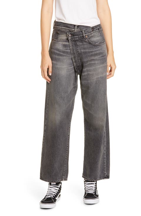 R13 Women's Cross Over Jeans, Jake Black, 24 at Amazon