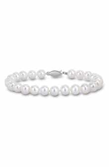 Cultured Pearl Sterling Silver Bracelet