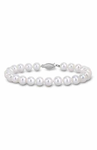 Cultured Pearl Sterling Silver Bracelet