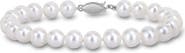 DELMAR Cultured Pearl Sterling Silver Bracelet