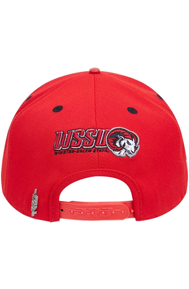 PRO STANDARD Men's Pro Standard  Red Winston Salem Rams Evergreen Mascot Snapback Hat, Alternate, color, 