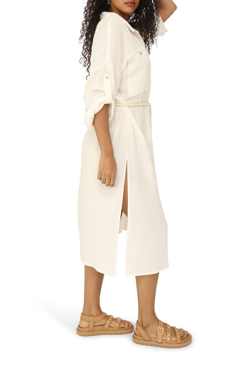 Seven Wonders Shirtdress, Alternate, color, WHITE