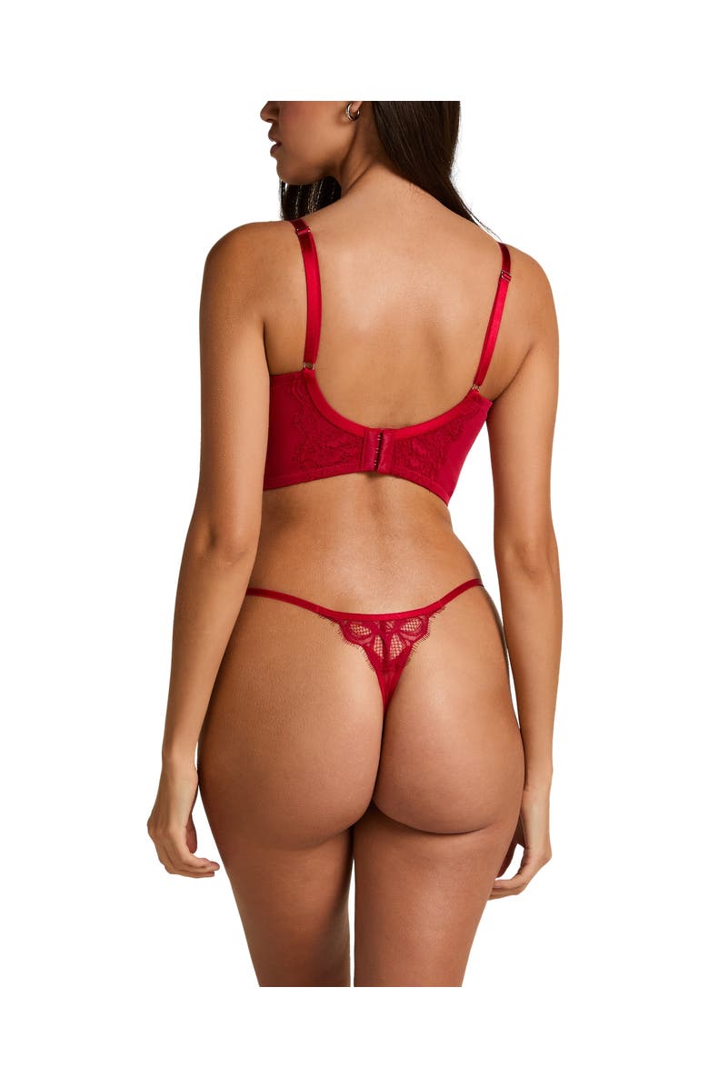 Hunkemöller Marianna Push-Up Longline Bra, Alternate, color, Chili Pepper